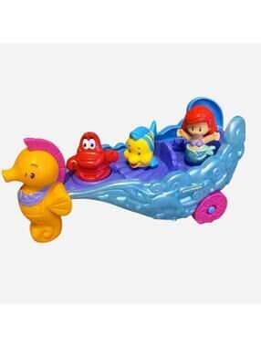 Disney Little People The Little Mermaid Ariels musical sea carriage